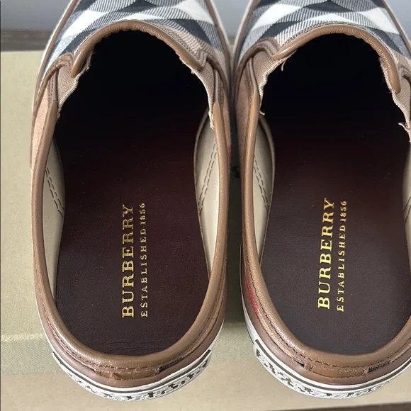 Burberry Brown and Black Mules - Picture 8 of 8